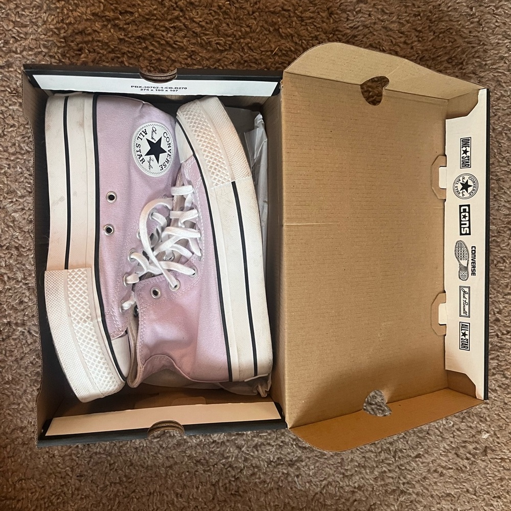 Pale Amethyst Platform Converse